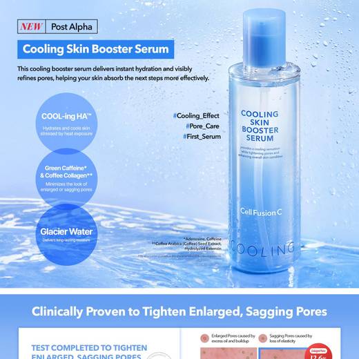 Cell Fusion C Post α Cooling Skin Booster Serum 150ml Set (+30ml)