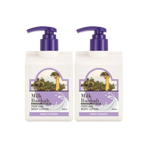 Milk Baobab Perfumed Body Lotion #Baby Powder 250mL*2ea Set