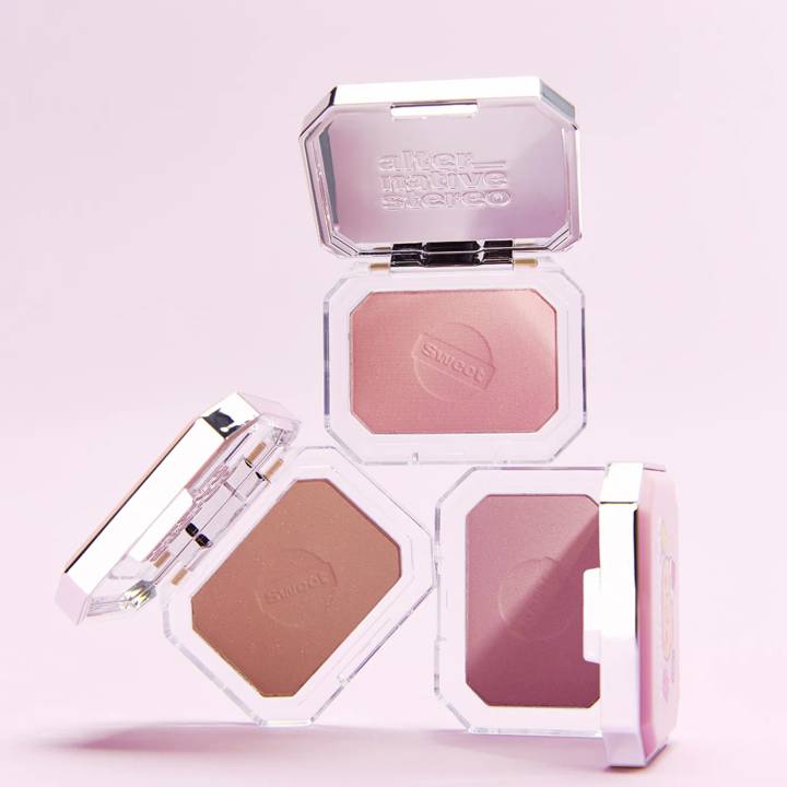 [mangomee Edition] Alternative stereo Sugar Crunch Blusher 5.2g Set (+Brush)