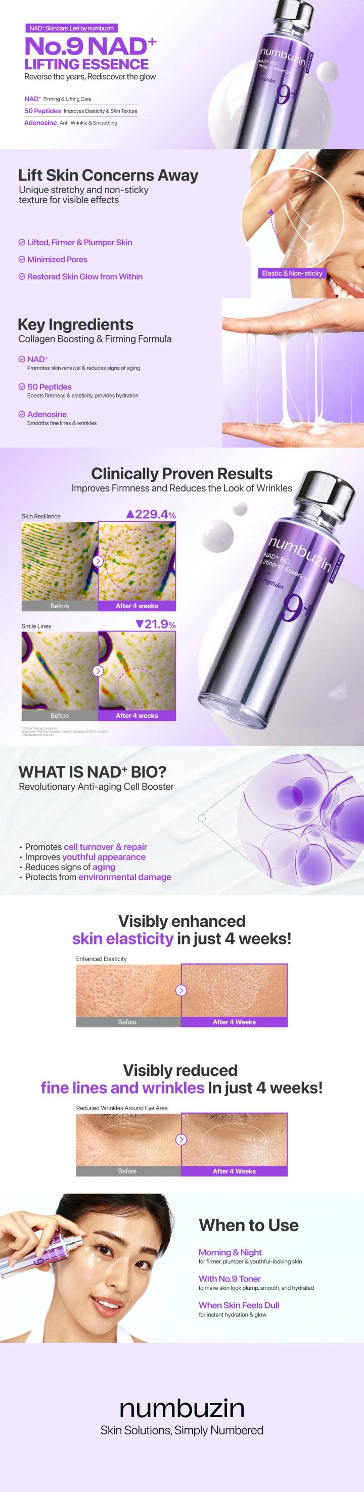 numbuzin No. 9 NAD Bio Lifting-sil Essence 50ml