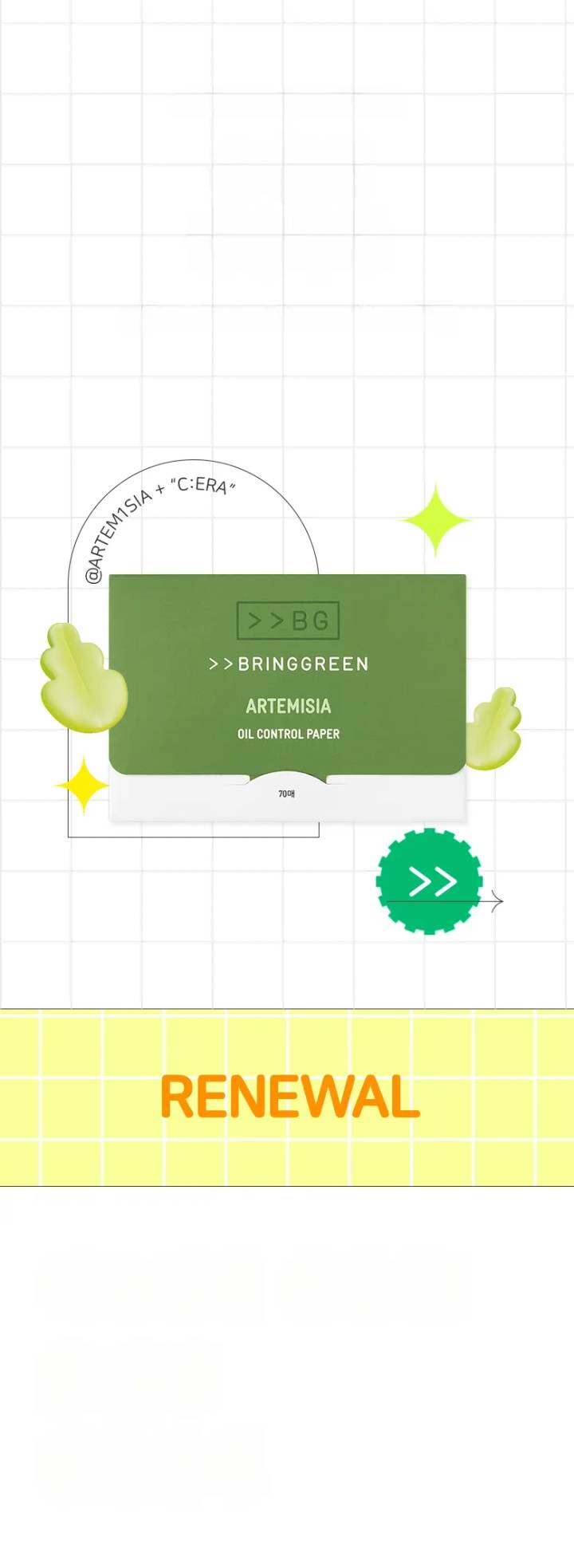 BRINGGREEN Artemisia Oil Control Paper 70P
