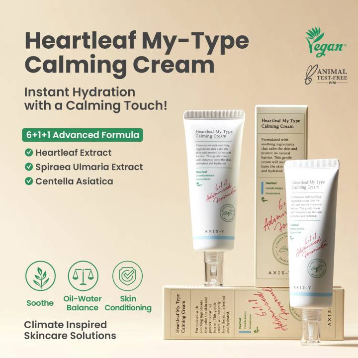 AXIS-Y Heartleaf My-Type Calming Cream 60mL