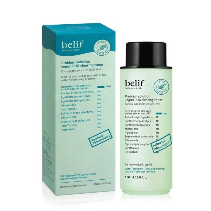 belif Problem Solution Vegan PHA Clearing Toner 150ml
