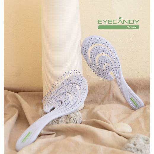 EYECANDY Eco-friendly Detangling Hair Brush #Coral Purple