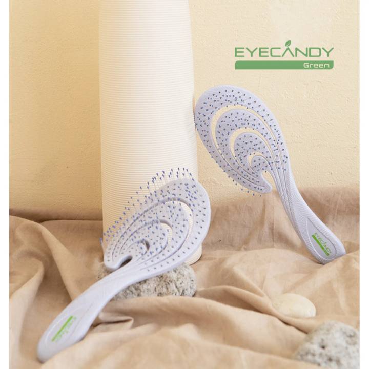 EYECANDY Eco-friendly Detangling Hair Brush #Coral Purple