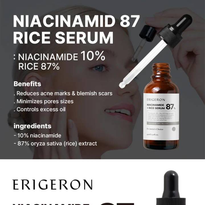 Erigeron Niacinamide 87% Rice Serum 50ml