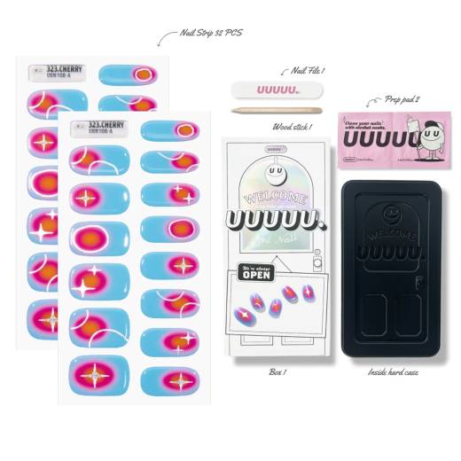 UUUUU Gel Nail 323. CHERRY 52g