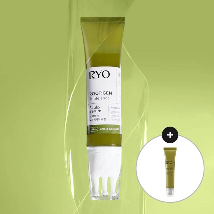 Ryo Root:Gen Triple Shot Scalp Serum 60ml Set (+Serum 15ml)