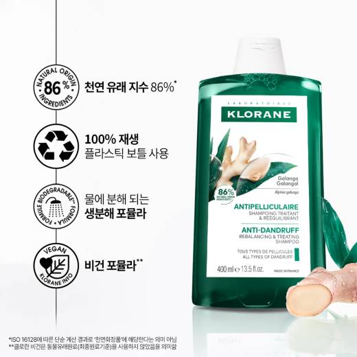 KLORANE Galangal Anti Dandruff Shampoo 400ml Set