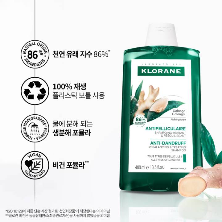 KLORANE Galangal Anti Dandruff Shampoo 400ml