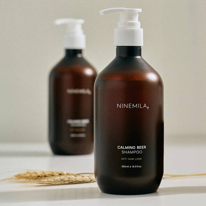 NINEMILA Calming Beer Shampoo 500ml Set (+Shampoo 60ml)