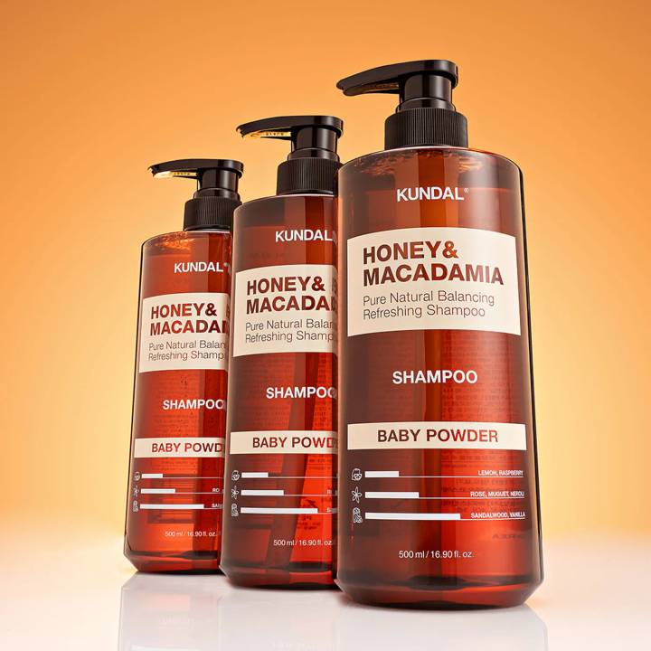 KUNDAL Honey & Macadamia Nature Shampoo 500ml (3 Options)