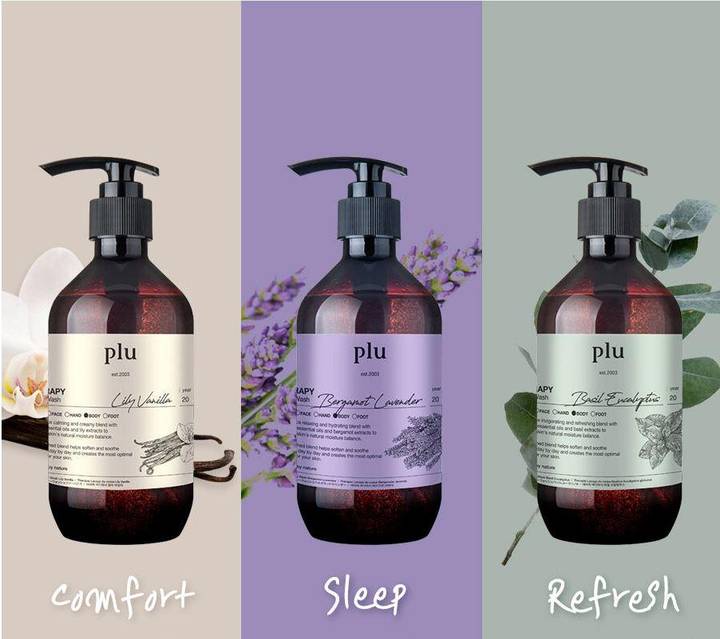 plu Therapy Body Wash 500g #Bergamot Lavender