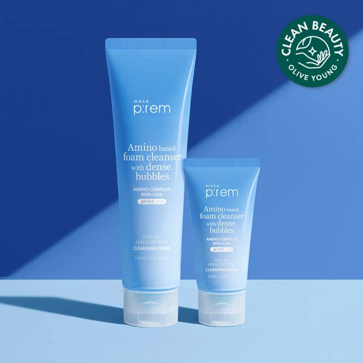 makeprem Safe Me Amino Refresh Cleansing Foam 150ml Set (+50ml)