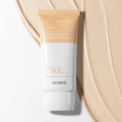 Scinic Enjoy Foundation-Skin Tone Up Sun Cream 50g