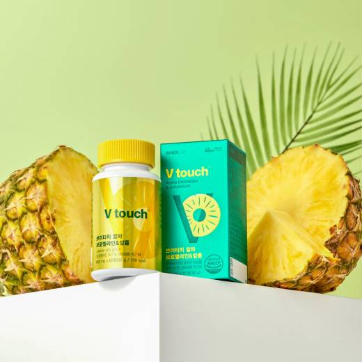 INNER LAB V Touch Alpha Bromelain & Potassium 60 Tablets (2-month supply)