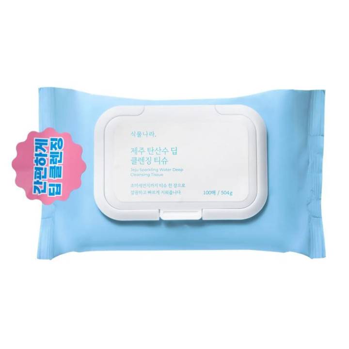 Shingmulnara Jeju Sparkling Water Quick & Deep Cleansing Tissue 100 Sheets Double Pack