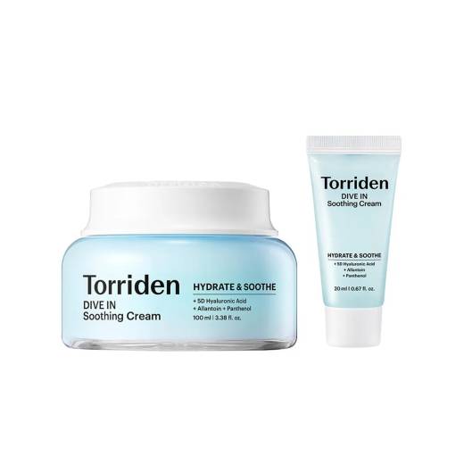 [Upgraded] Torriden Dive-In Low Molecular Hyaluronic Acid Soothing Cream 100ml Set (+20ml)