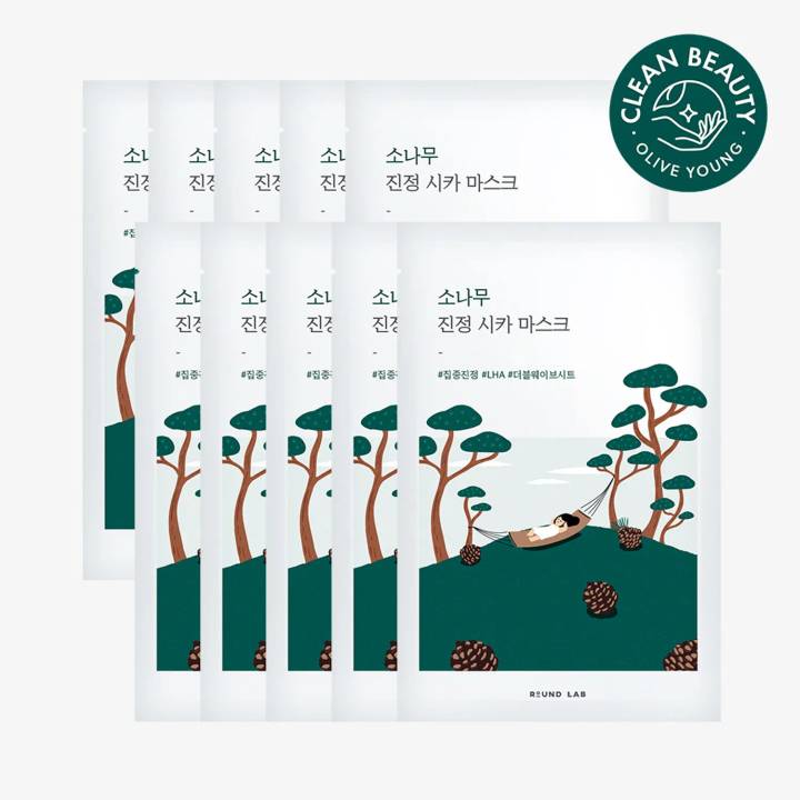 ROUND LAB PINE CALMING CICA MASK SHEET 10ea