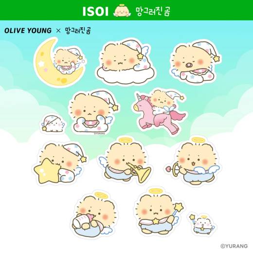 [mangomee EDITION] ISOI Moisture Dr. Mask Sheet 3ea Set (+1ea+ mangomee Stickers)