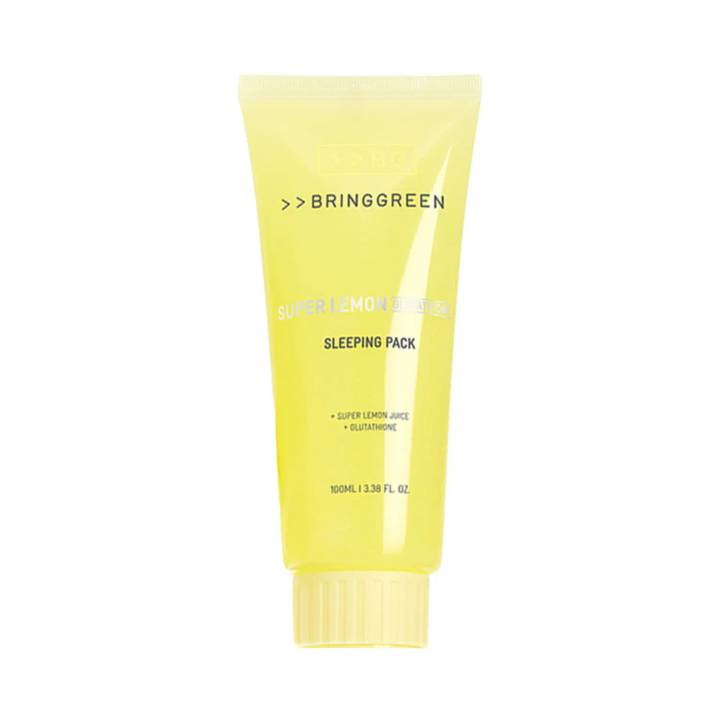 BRINGGREEN Super Lemon Glutacion Sleeping Pack 100 ml Set (+Silicon Brush)