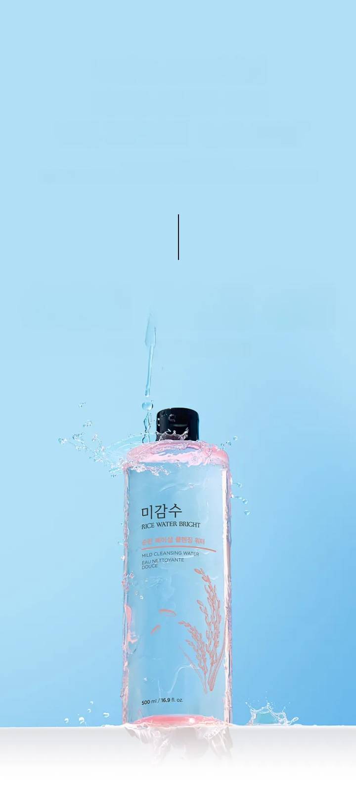 THE FACE SHOP Rice Water Bright Mild Cleansing Water 500mL